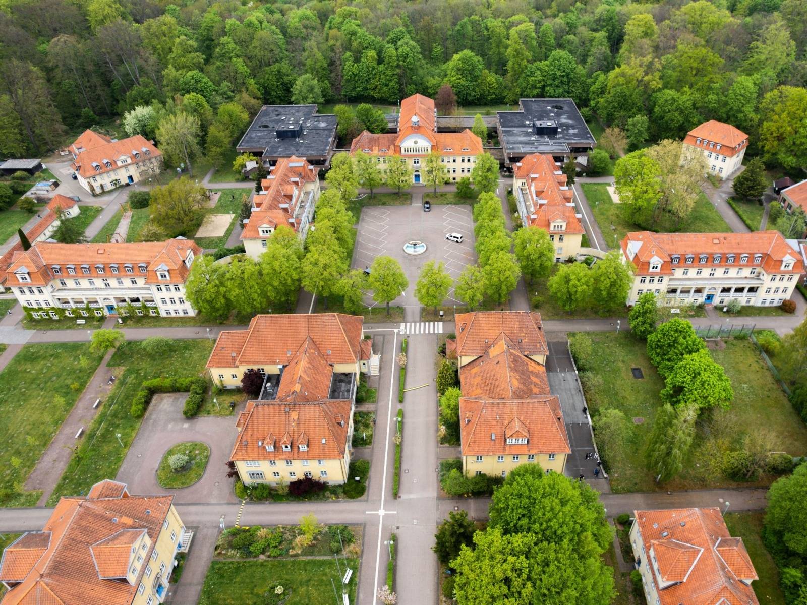 Luftbild des Landesbildungszentrums für Blinde