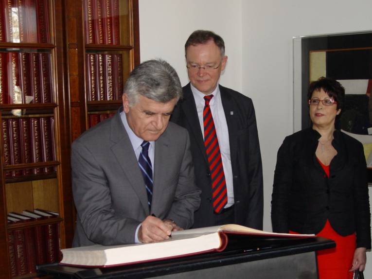 Empfang von Filippos Petsalnikos